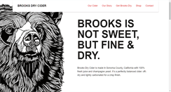 Desktop Screenshot of brooksdrycider.com